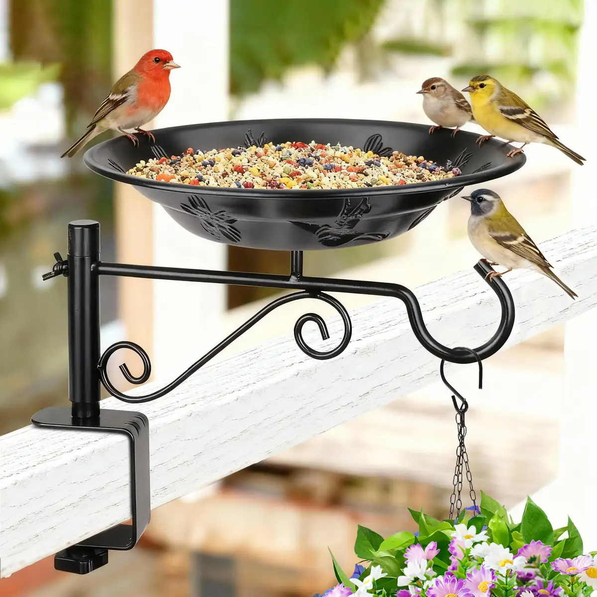 Balcony Feeder, Bath & Plant Hook